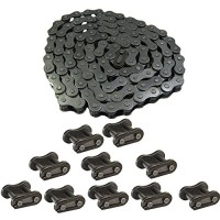 Mumaxun 49cc - 80cc Bicycle Chain 415-110 Links with 10pcs 415 Chain Master Link for Most 2-Stroke Motorized Electric Bike Moped Scooter - B07C8L74BT